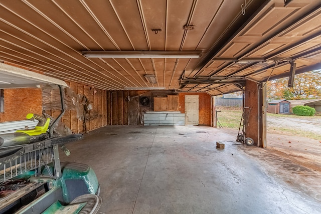 miscellaneous room featuring concrete flooring