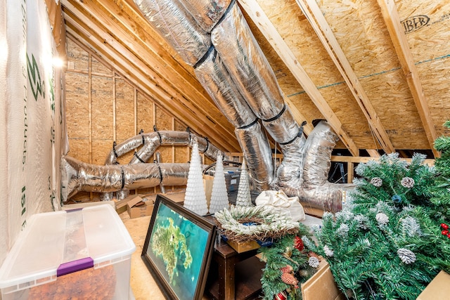 view of attic