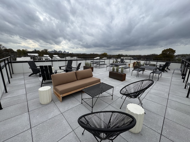 view of patio / terrace with an outdoor hangout area