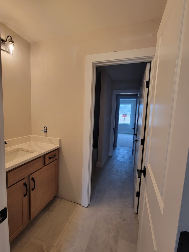 bathroom featuring vanity