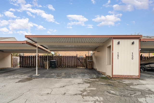 view of vehicle parking