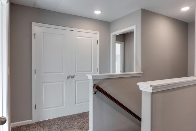 interior space featuring carpet flooring