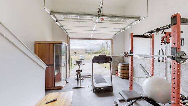 view of exercise room