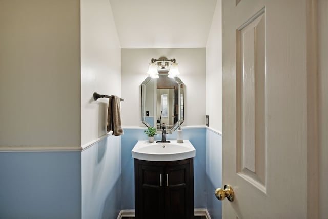 bathroom featuring vanity