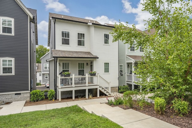 view of front of house featuring a porch