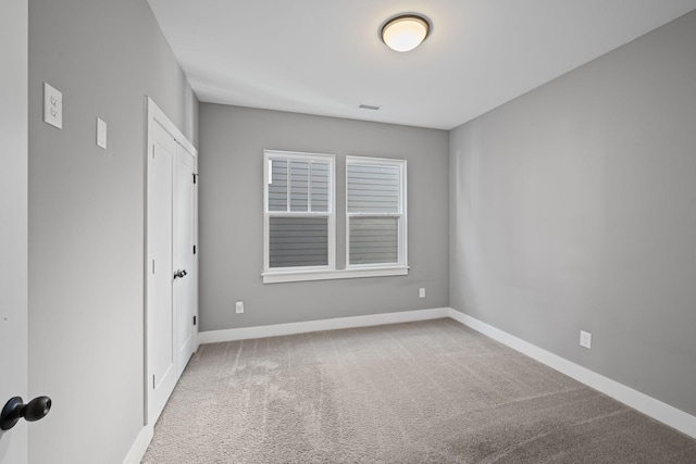 view of carpeted empty room