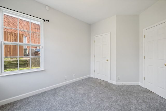 view of carpeted empty room