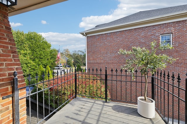 view of balcony