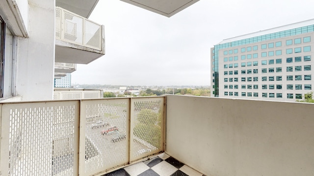 view of balcony