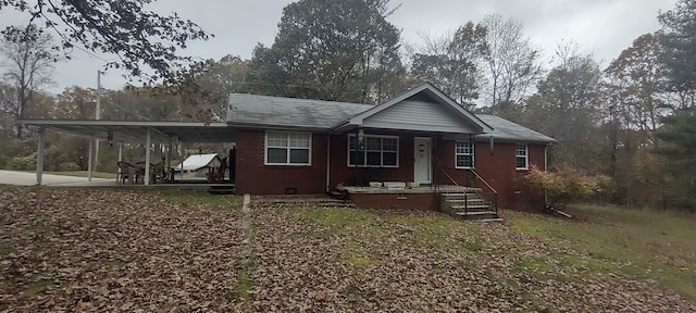 view of front of home