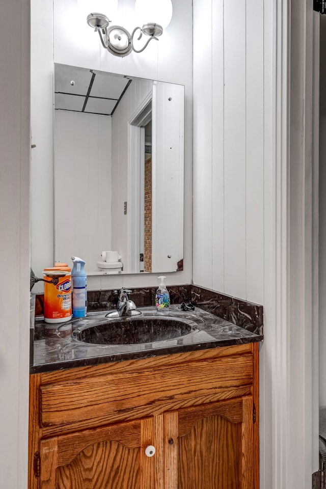 bathroom featuring vanity