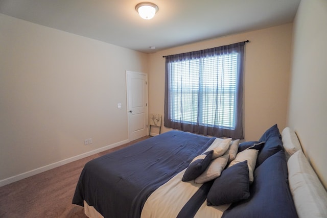 bedroom featuring carpet floors