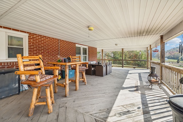 view of wooden terrace