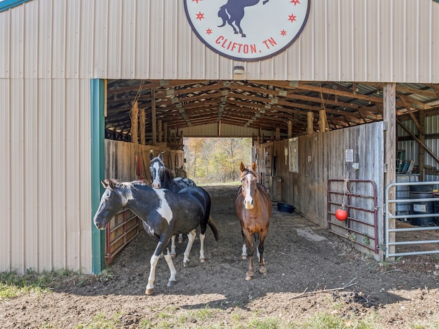 view of stable