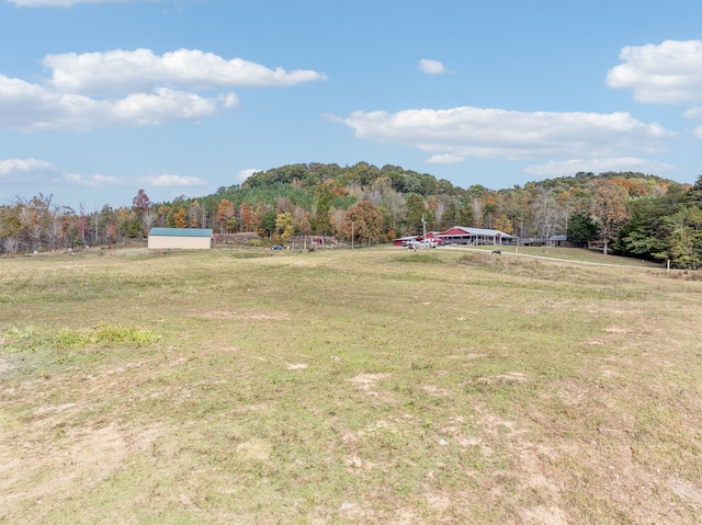 view of yard featuring a rural view