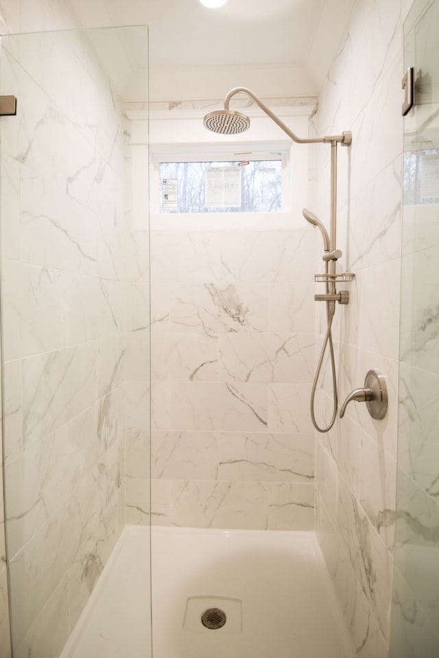 bathroom featuring a walk in shower