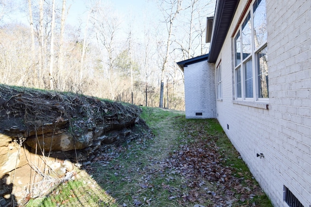 view of yard featuring visible vents