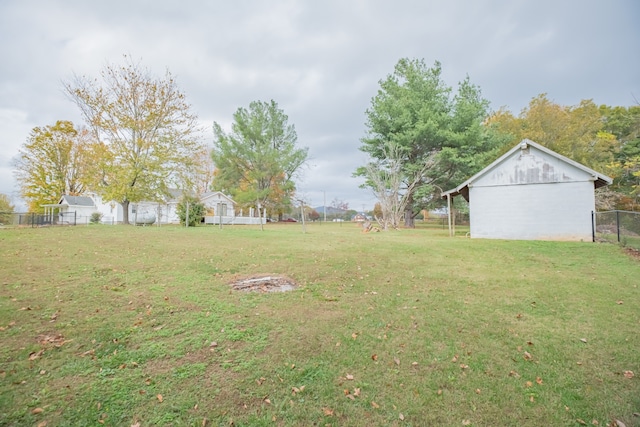 view of yard