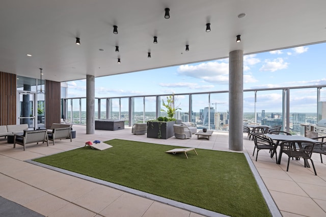 view of patio / terrace with an outdoor hangout area