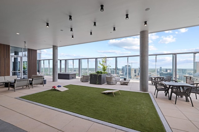 1616 W End Ave Unit 2911, Nashville, TN 37203 - exterior space featuring an outdoor living space and a city view
