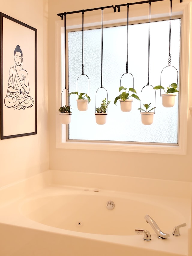 bathroom with a bathing tub