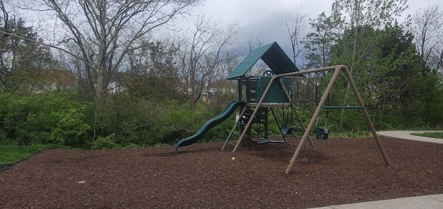 view of jungle gym