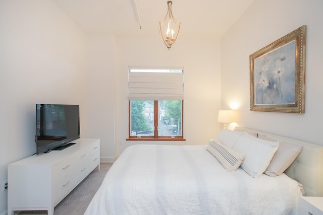 bedroom with carpet flooring