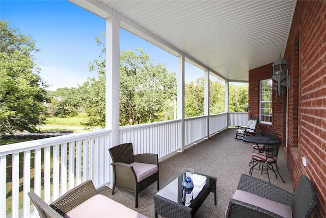 view of sunroom