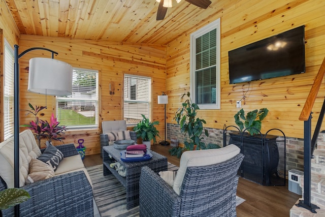 view of patio featuring an outdoor living space