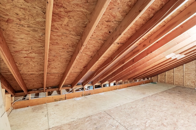 view of attic