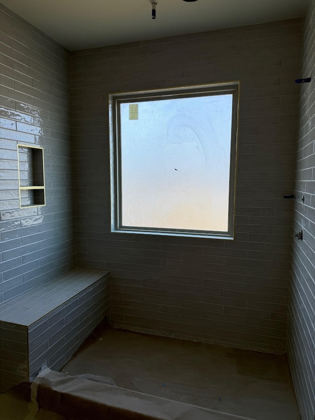 interior space featuring a shower