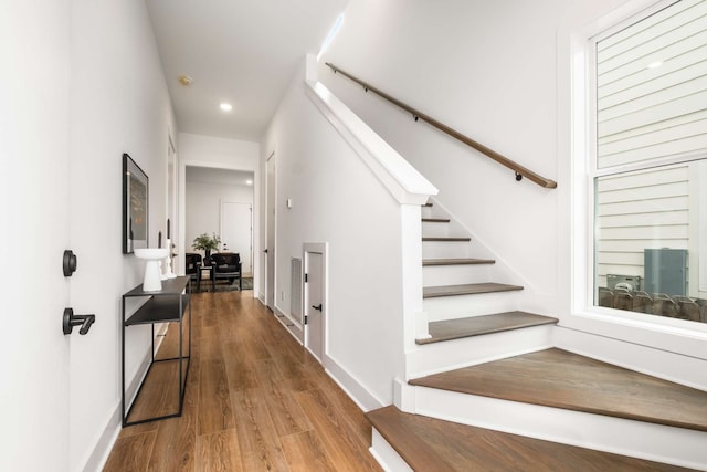 interior space featuring hardwood / wood-style floors