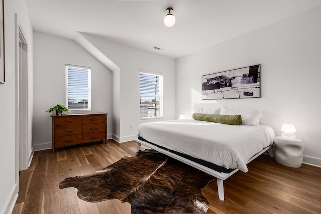 bedroom featuring hardwood / wood-style flooring