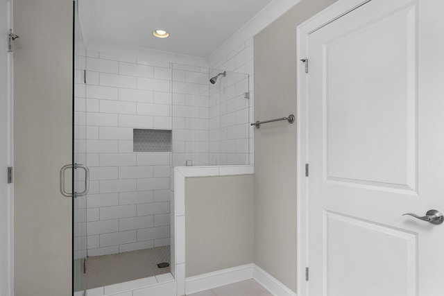 bathroom with walk in shower