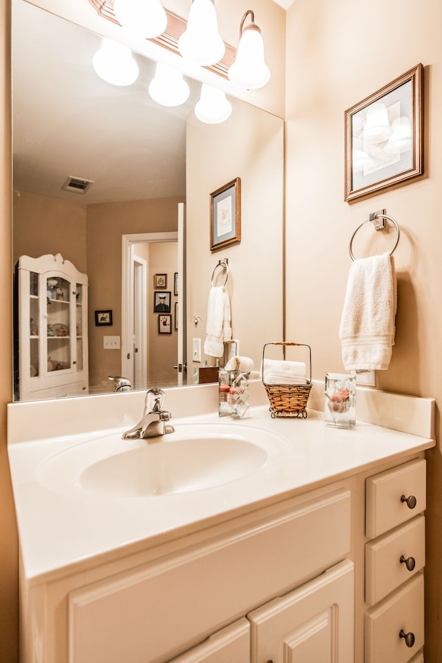 bathroom with vanity