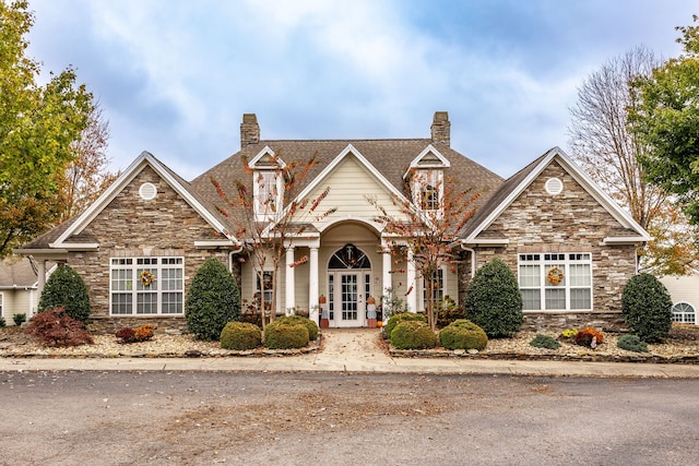 view of front of house featuring french doors