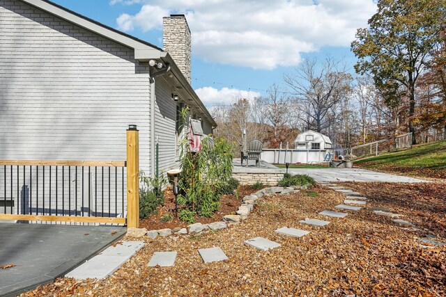 view of home's exterior featuring a patio