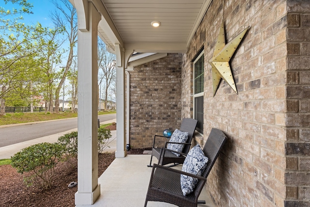 view of patio / terrace with covered porch