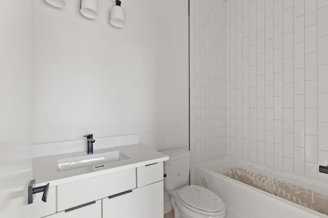 1016 W Trinity Ln Unit 14, Nashville, TN 37218 - full bath featuring toilet, vanity, and shower / tub combination