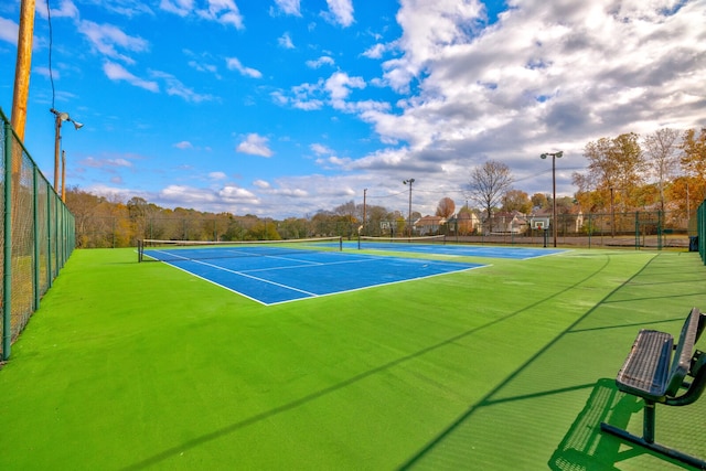 view of sport court