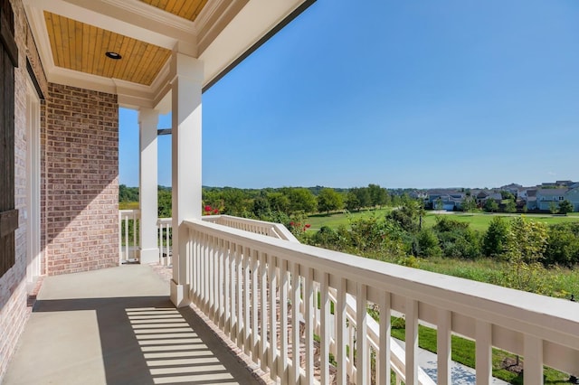 view of balcony