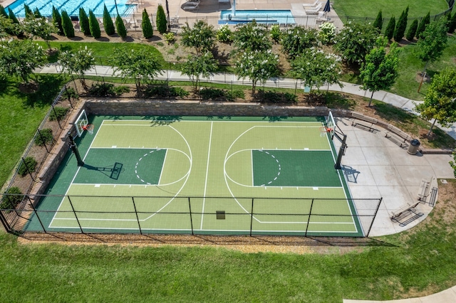 view of basketball court