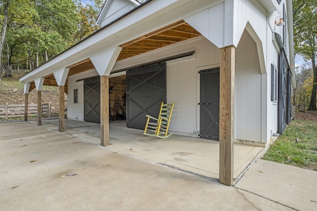 view of outbuilding