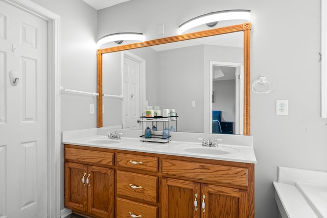 bathroom with vanity