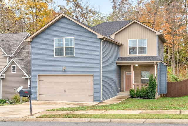 view of front of home featuring a garage