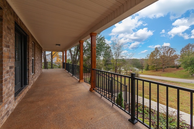 view of balcony