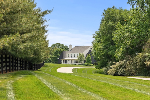 exterior space featuring a yard