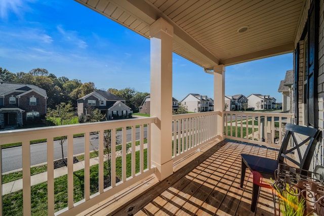 balcony with covered porch