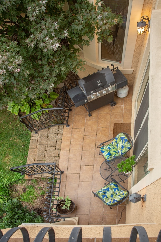 view of patio / terrace featuring area for grilling