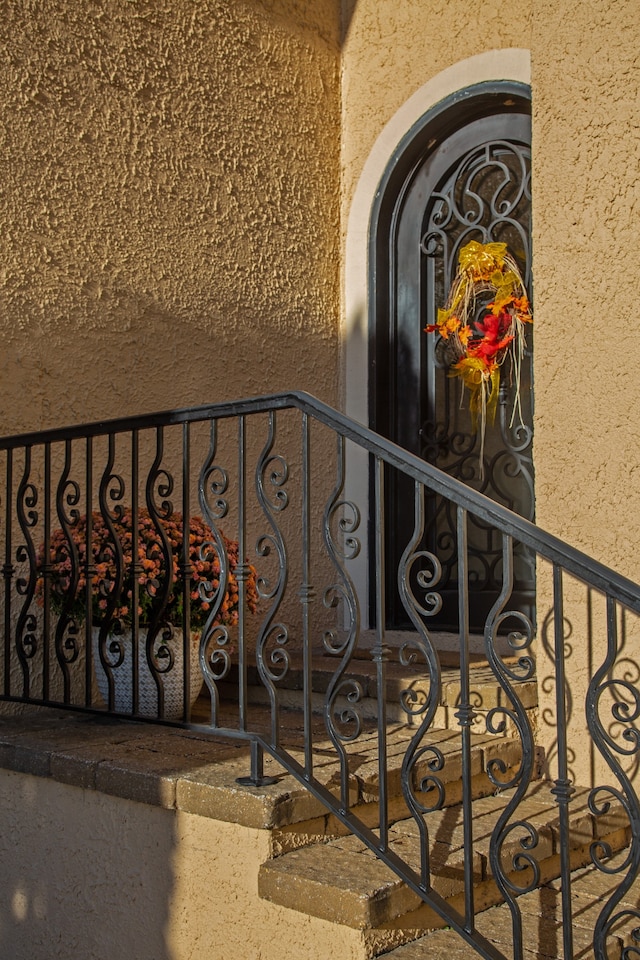 view of stairway